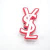 YSL Yves Saint Laurent French Luxury stylized logo red MQ087-01 Shoe Charm