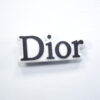 DIOR French Luxury block logo black on white 087-129 Shoe Charm