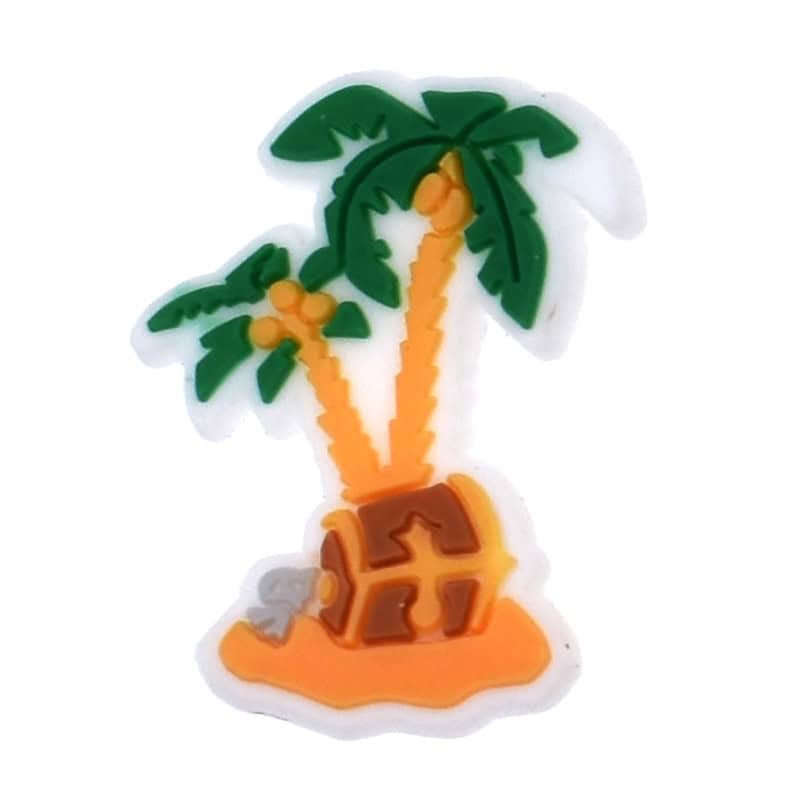 Kawaii Treasure Island Footwear Charm for Clog Footwear - Ocean Gift Idea image 0