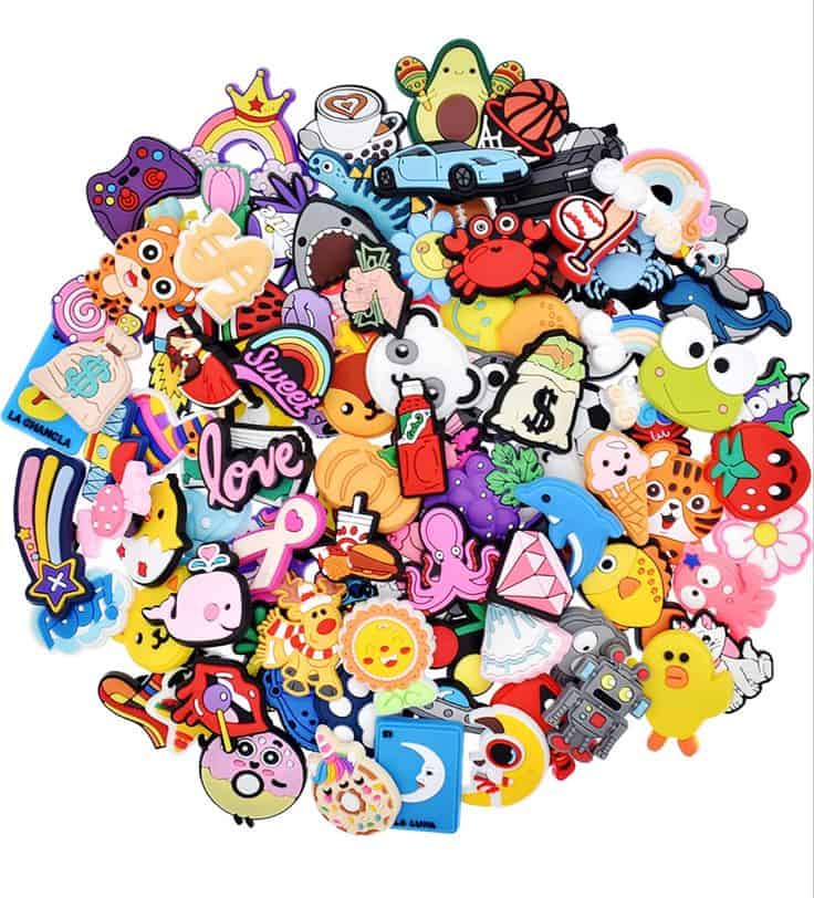 1000 - Random selection of assorted shoe  charms .13p each Shoe Charm