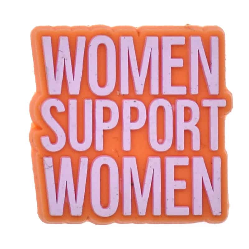 Woman support Woman sign Premium Footwear Charm for Clog Style Shoes image 0