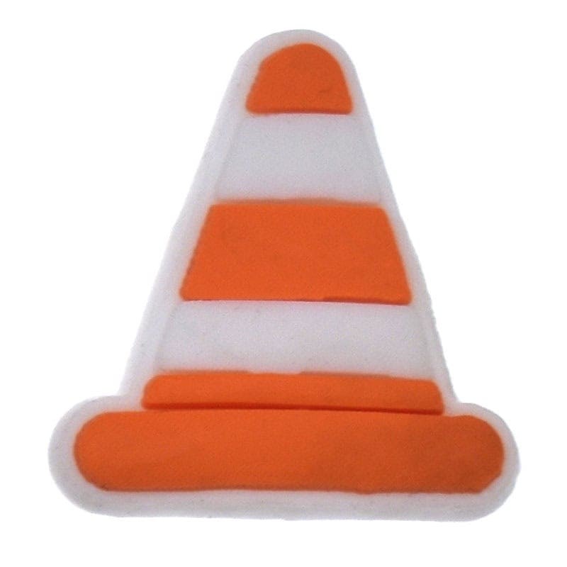 Traffic cone Shoe Accessory for Clog Style Shoes - Playful Gift Accessory image 0