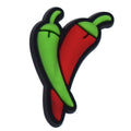 Unique Chilli Peppers Shoe Charm - Travel for Clogs Gift Idea UK image 0