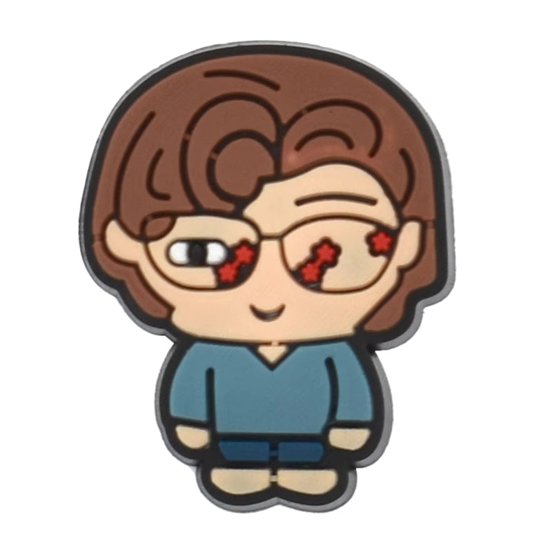 Fred Benson stars in glasses from Stranger Things  477-03 Shoe Charm