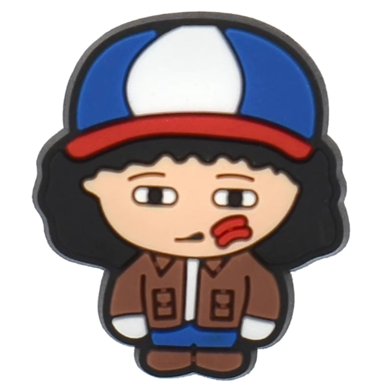 Dustin with marked face from Stranger Things 477-10 Shoe Charm