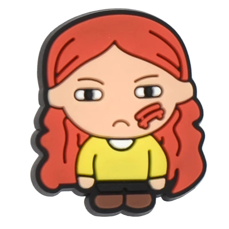 Max Mayfield, with marked face from Stranger Things 477-17 Shoe Charm