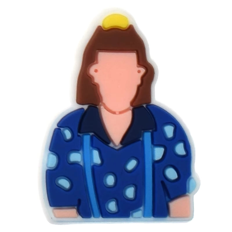 Eleven with long hair from Stranger Things 477-20 Shoe Charm
