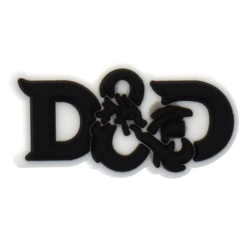 D&D Dungeons & Dragons sign logo from Stranger Things 477-33 Shoe Charm