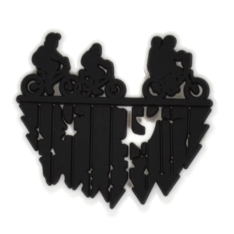 The upside down bike ride from Stranger Things 477-34 Shoe Charm