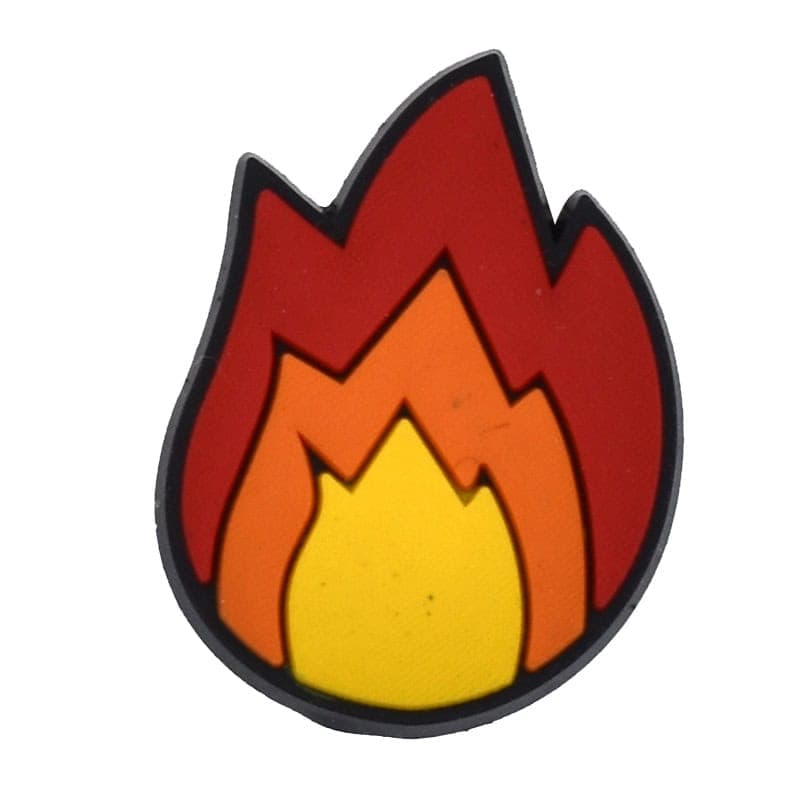 Fire flame Clog Accessory for Clog Style Shoes - Novelty Emergency Gift Idea image 0