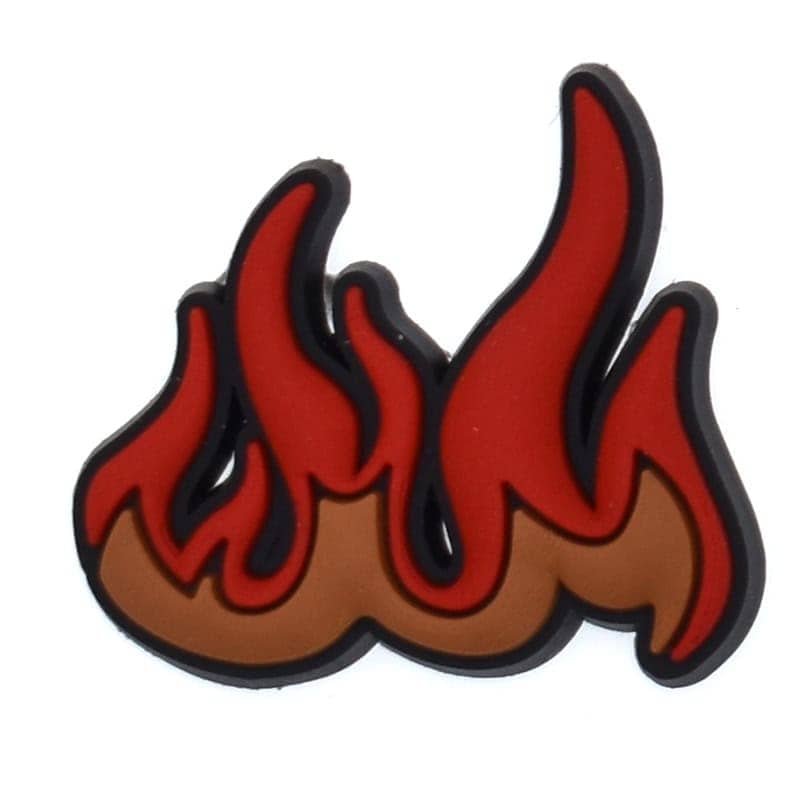 Cute Fire flames Shoe Charm for Clogs - Emergency Gift image 0