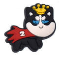 Colourful King cat Clog Charm for Clog Style Shoes - Cat Gift Idea UK image 0