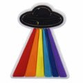 Flying saucer colours Shoe Accessory for Clog Footwear - Rainbow Fun UK image 0