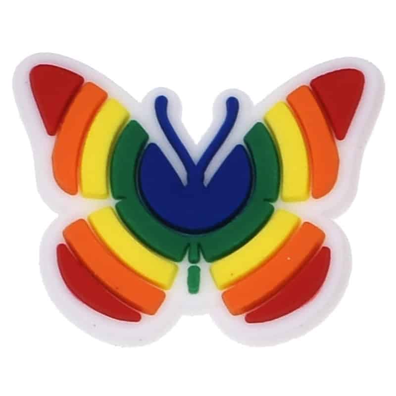 Butterfly colours Shoe Accessory for Clogs - Aesthetic Rainbow Gift Accessory image 0