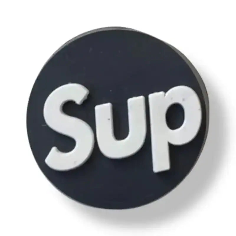 Sup white on black 88-59 Shoe Charm