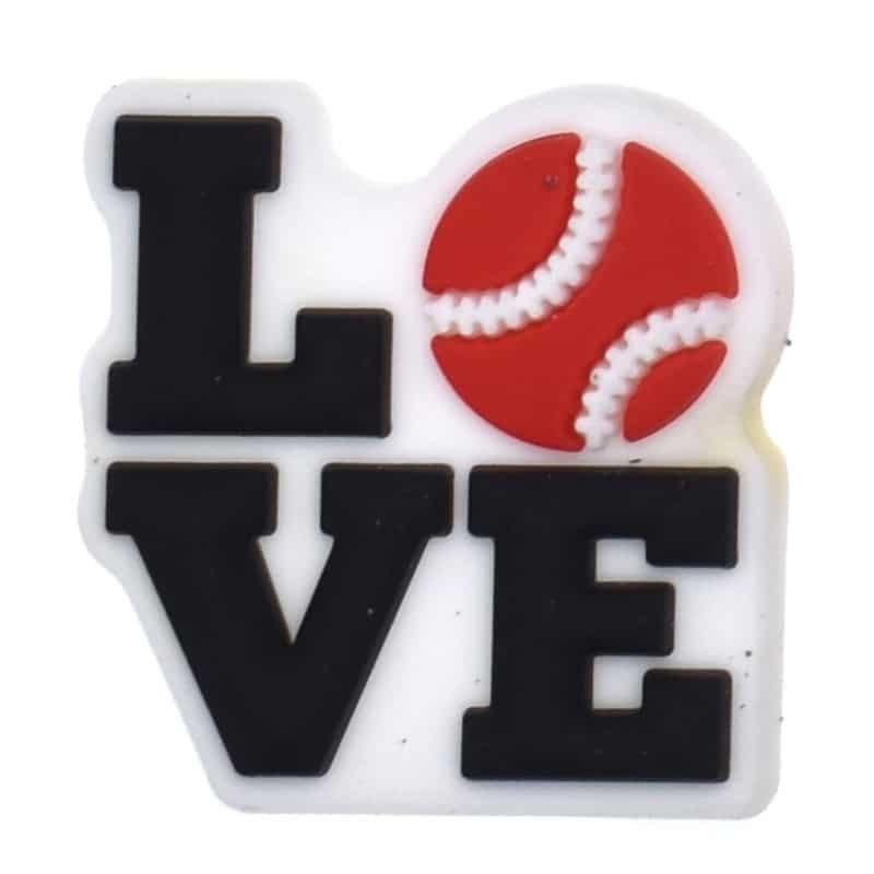 Cute Love ball games Shoe Charm for Clogs - Sports Gift Idea image 0