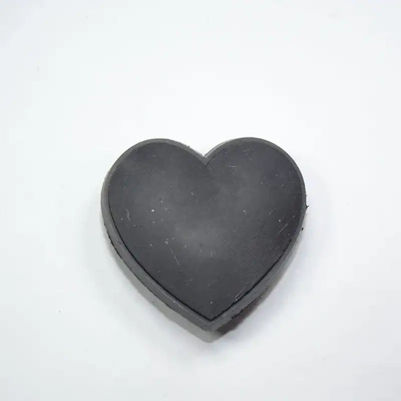 Heart black solid 89-20 Shoe Charm