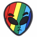 Kawaii Gay alien Footwear Charm for Clog Footwear - Rainbow Accessory UK image 0