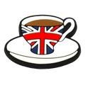 Union Flag Tea Cup British Food 14-38 Shoe Charm