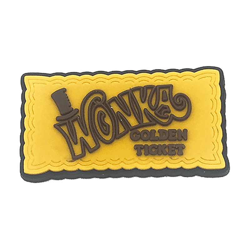 Willy Wonka Golden Ticket 14-39 Shoe Charm