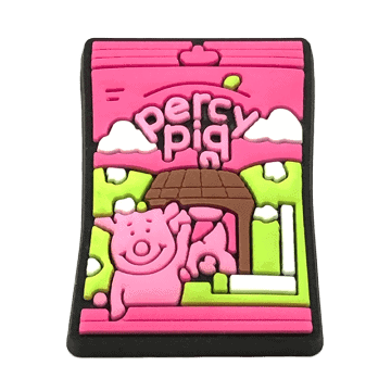 Percy Pig bag of fruit gummy sweets British Food 14-47 Shoe Charm