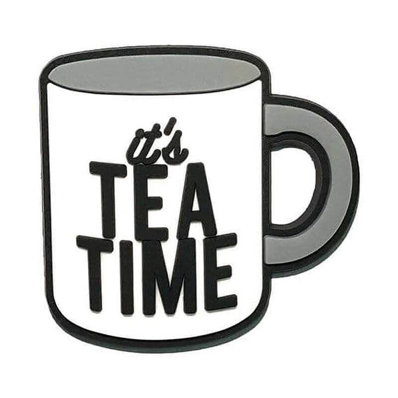 TEA TIME mug of tea British Food 14-48 Shoe Charm