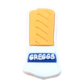 Greggs sausage roll British Food S8-15 Shoe Charm