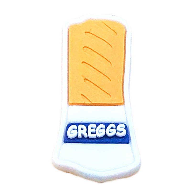 Greggs sausage roll British Food S8-15 Shoe Charm