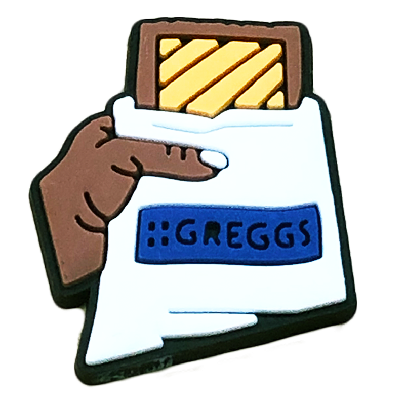 Greggs Steak Bake British Food S8-16 Shoe Charm