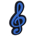 Treble clef black/blue 08-06 Shoe Charm