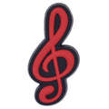 Treble clef black/red 08-09 Shoe Charm
