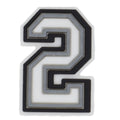 [product_title]0-9 NUMBERS WHITE ON BLACK/GREY FRAME