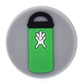 Water bottle badge green 103-13 Shoe Charm