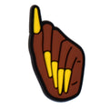 Big yellow nailsBlack Culture 124-35 Shoe Charm