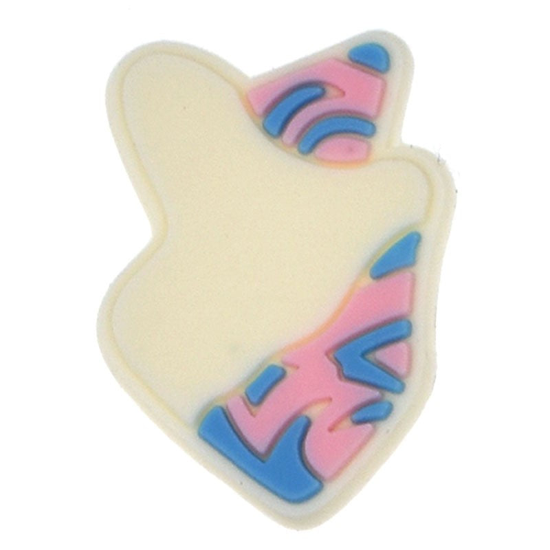 White flash lucky Shoe charm 127-037