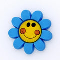 Blue smiley Flower - 13-09 Shoe Charm