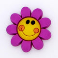 pink smiley Flower 13-10 Shoe Charm