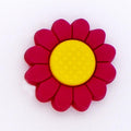Red petals yellow centre 13-28 Shoe Charm
