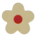 Yellow/red star petals 13-44 Shoe Charm