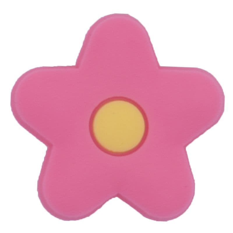 Pink /yellow 5 petals 13-52 Shoe Charm