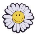 White/yellow smiley daisy 13-54 Shoe Charm