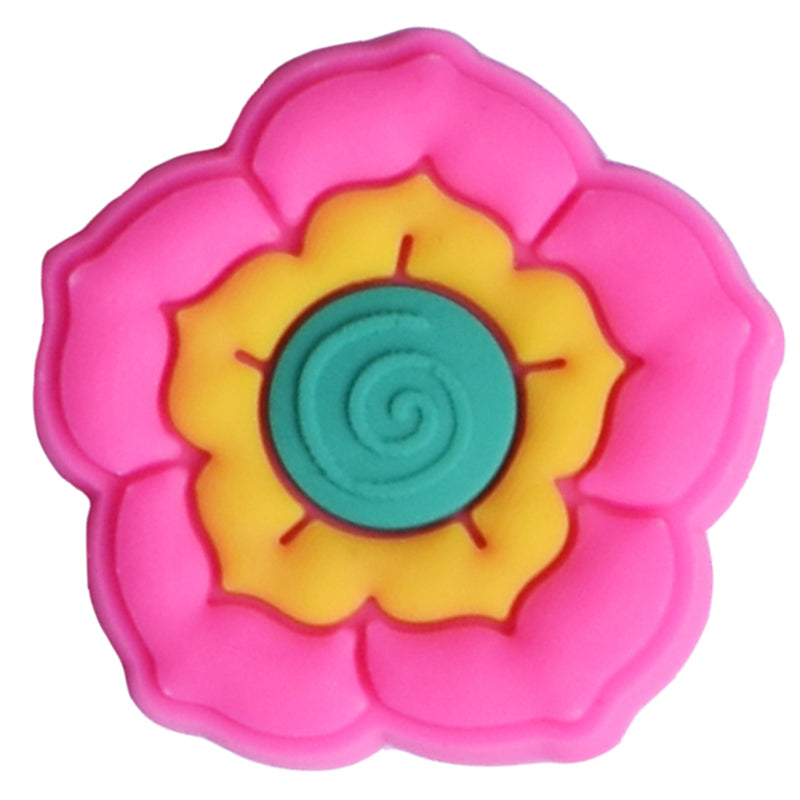 Pink/yellow/blue rose 13-61 Shoe Charm