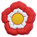 Red/white/yellow rose 13-62 Shoe Charm