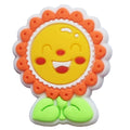 Orange/yellow smiley plant 13-72 Shoe Charm