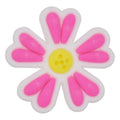White/pink/yellow double daisey 13-81 Shoe Charm
