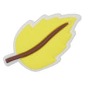 Yellow leaf 13-86 Shoe Charm