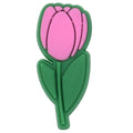 Pink tulip stem 13-95 Shoe Charm