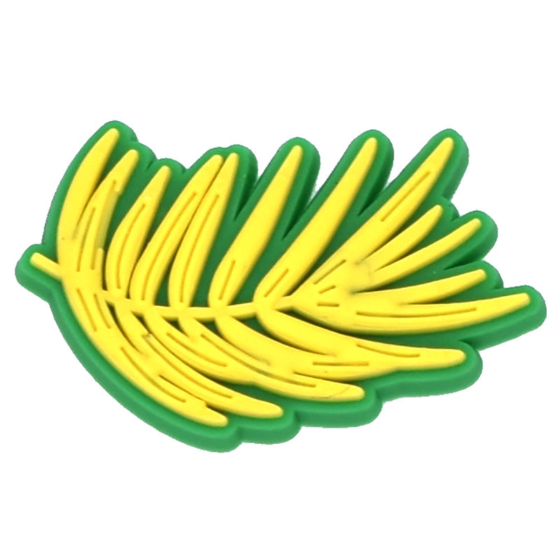 Yellow feather leaf 13-97 Shoe Charm