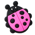 Pink Ladybird with spots 14-21 Shoe Charm