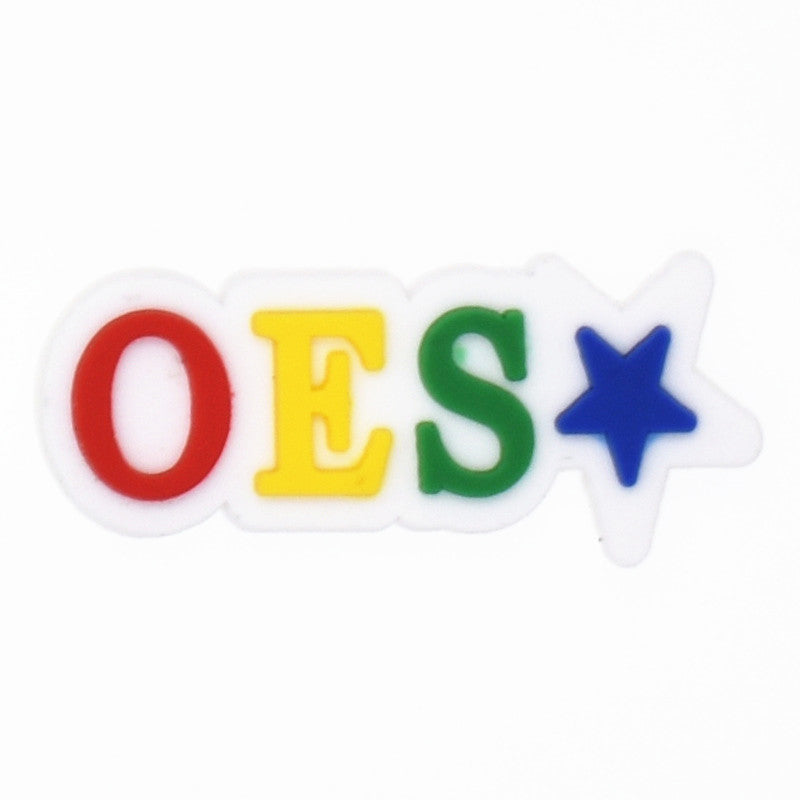 OES Logo, Order Of The Eastern Star Sign 144-01 Shoe Charm